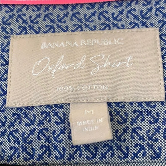 Banana Republic Denim Oxford Anchor Print - Picture 3 of 7